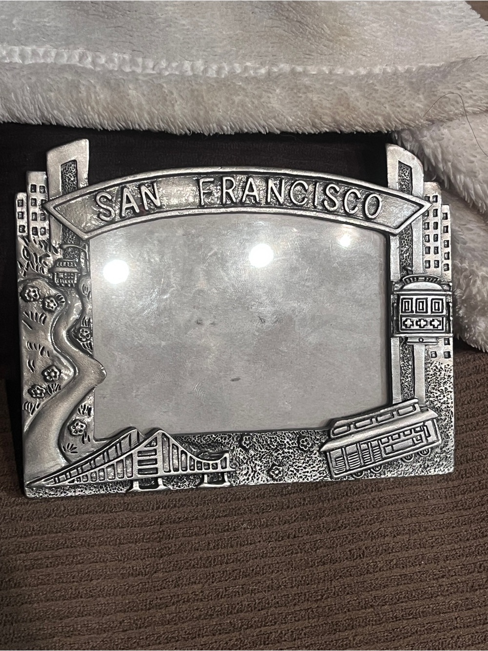 San Francisco Silver Photo Frame - Decorative Home Accent